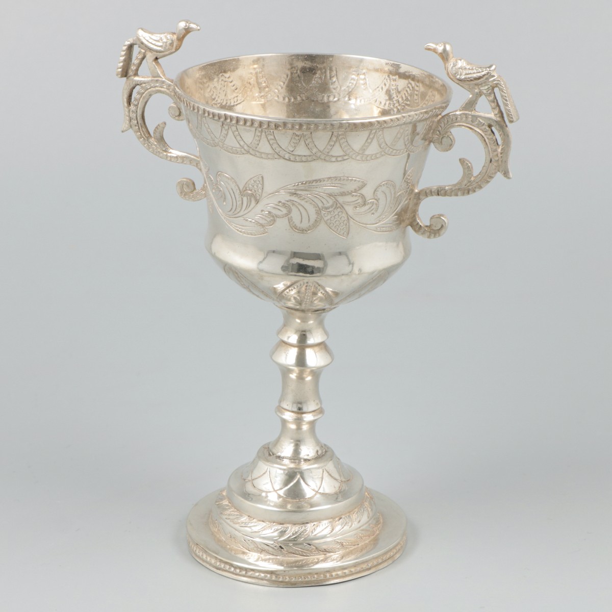 Koloniale beker zilver.