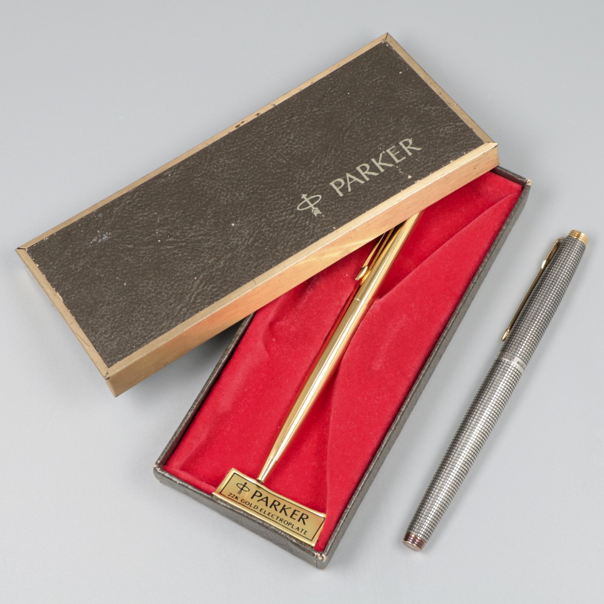 Parker vulpen & balpointpen, goud / zilver.