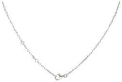 Chaumet 18 kt. witgouden 'Class One Croisière' hanger met amethist en diamant aan collier.