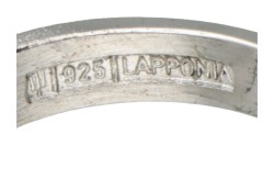 Sterling zilveren 'Sung' ring door Björn Weckström voor Lapponia.