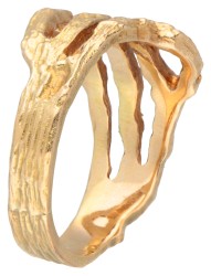 14 kt. Geelgouden Lapponia design ring.