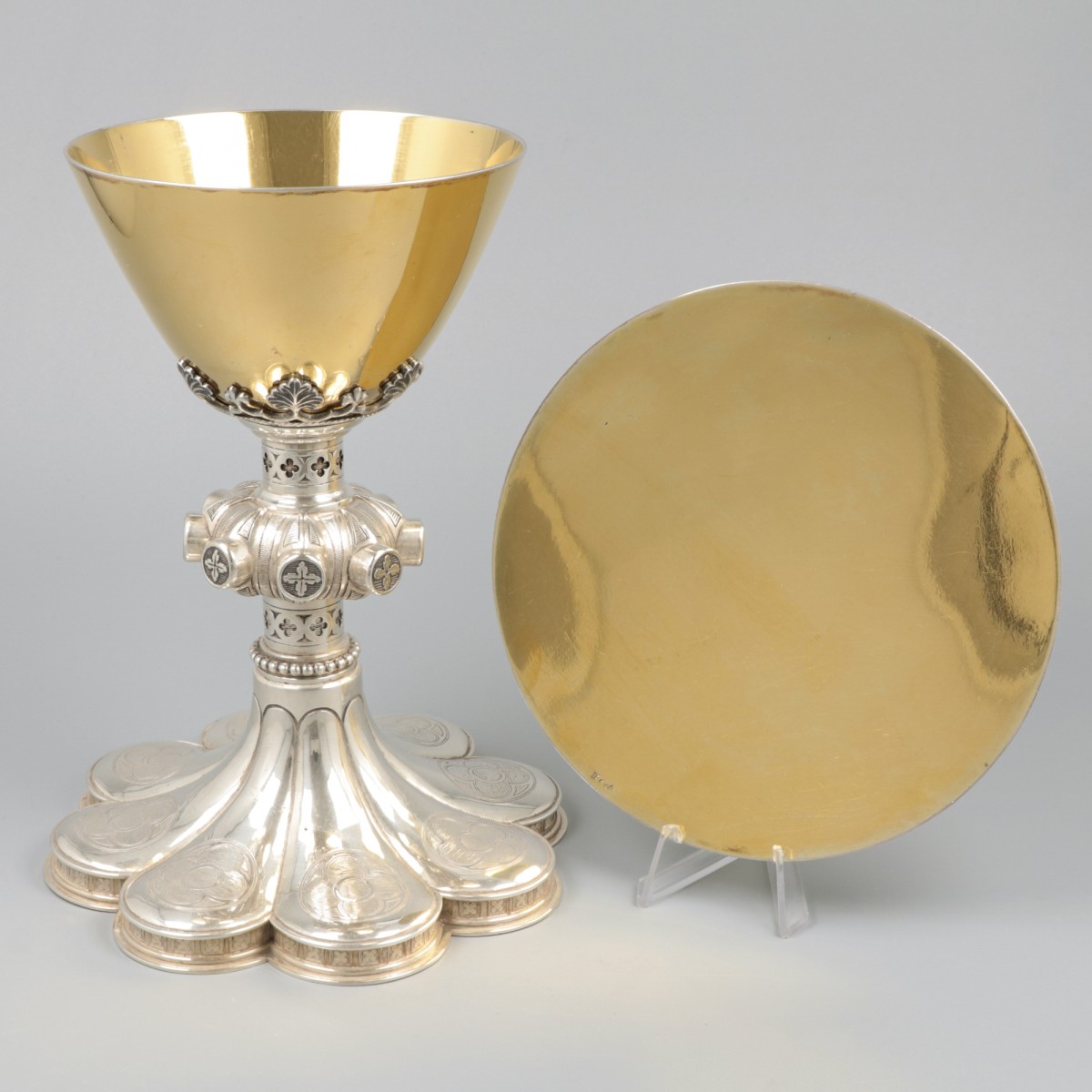 Zilveren miskelk met pateen, Jan Antoon Boermans, Venlo ca. 1855-60.