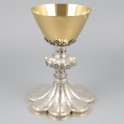 Zilveren miskelk met pateen, Jan Antoon Boermans, Venlo ca. 1855-60.