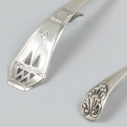 Room- en zoutlepel zilver.
