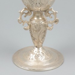 Sierkelk / gelegenheidsbeker (vroeg 19e eeuw) zilver.
