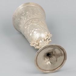 Sierkelk / gelegenheidsbeker (vroeg 19e eeuw) zilver.