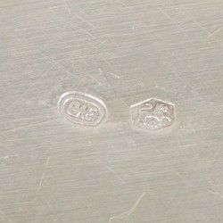 Bonbonmandje zilver.