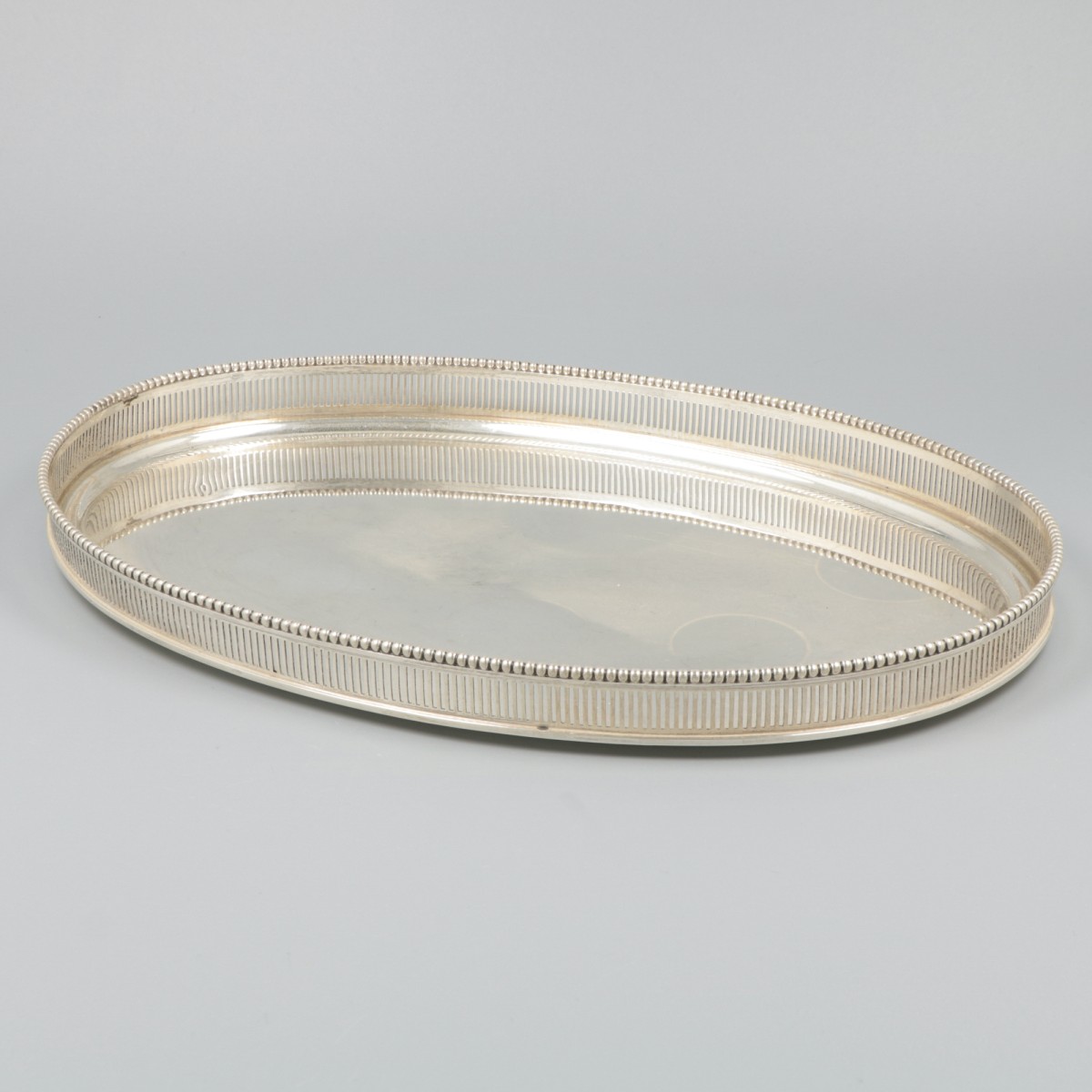 Dienblad zilver.