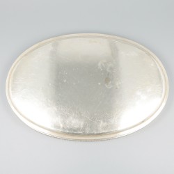 Dienblad zilver.