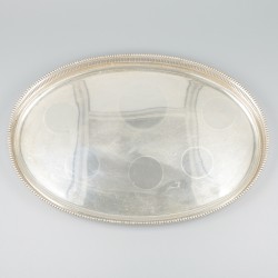 Dienblad zilver.