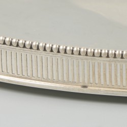 Dienblad zilver.