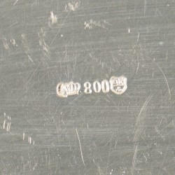 Broodschaal zilver.