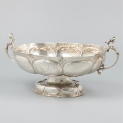 Zilveren brandewijnkom, Gerrit Janninck, Groningen 1680-1681.