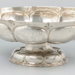 Zilveren brandewijnkom, Gerrit Janninck, Groningen 1680-1681.