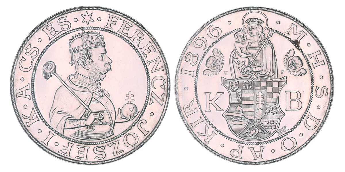 Hungary. Franz Joseph I. Official restrike of Thaler. 1896.
