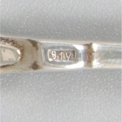 12-delige set theelepels zilver.