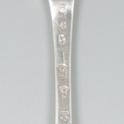 5-delige set vorken (Utrecht, Roelof van Rijn 1723-1737) zilver.