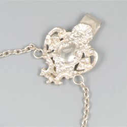 Schaarhouder met rokhaak zilver.