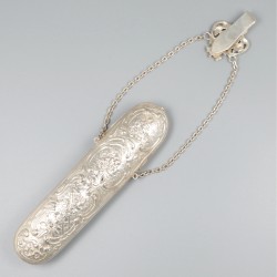 Schaarhouder met rokhaak zilver.