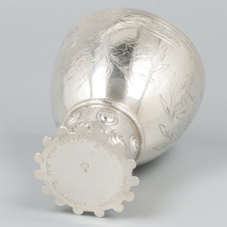 'Roemer' wijnbeker zilver.