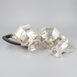 3-delig theeservies zilver.