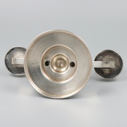 2-delige set tafelkandelaren zilver.
