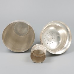 Cocktailshaker zilver.
