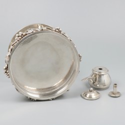 Komfoor zilver.