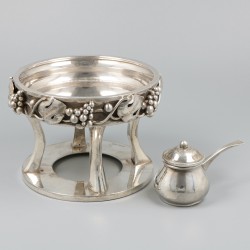 Komfoor zilver.