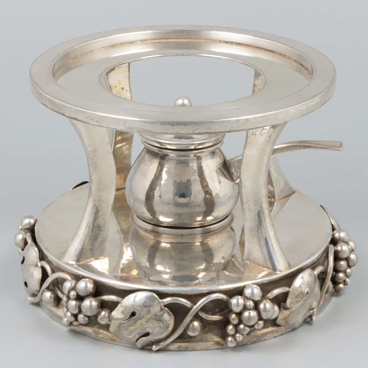Komfoor zilver.