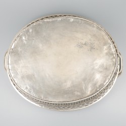 18e-eeuwse broodmand zilver.