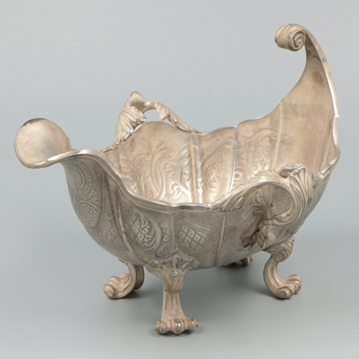 Saucière / sausboot zilver.