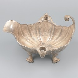 Saucière / sausboot zilver.