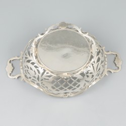 Bonbonmandje zilver.