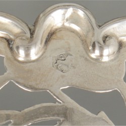 Bonbonmandje zilver.