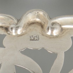 Bonbonmandje zilver.