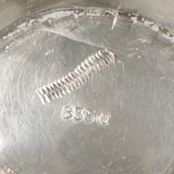 Brandewijnkom zilver.