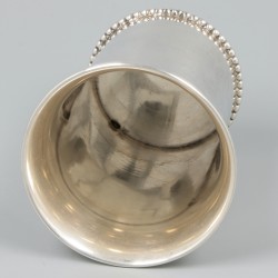 Drinkbeker / lepelvaasje zilver.