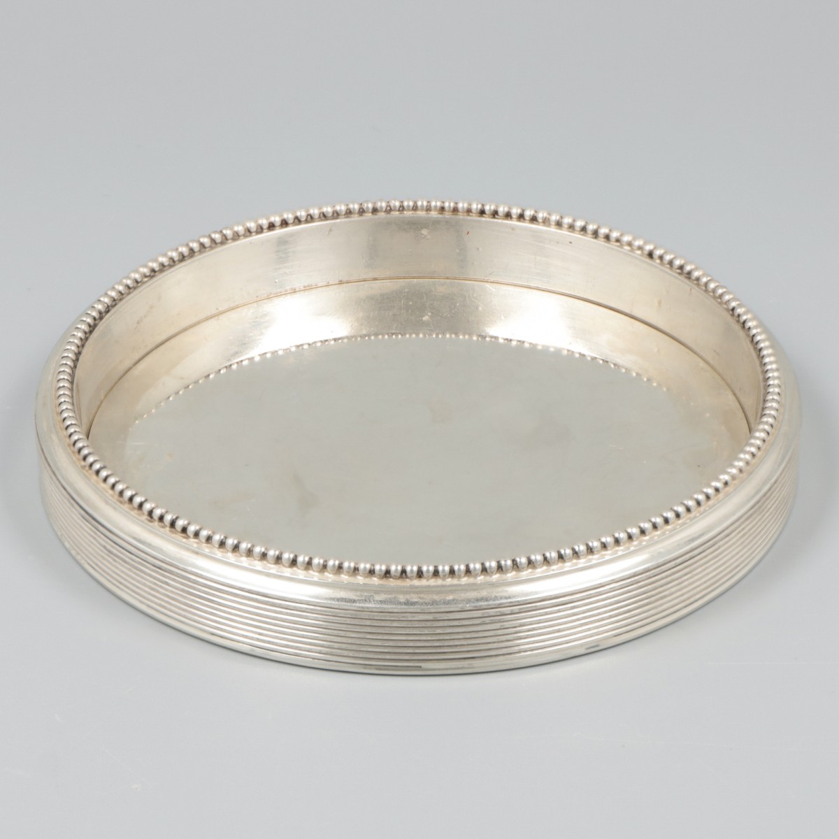 Flessenbak zilver.