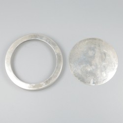 Flessenbak zilver.