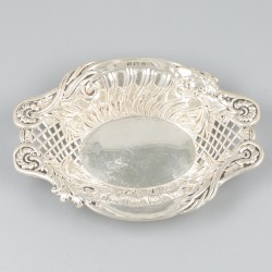 2-delige set delicatessemandjes zilver.