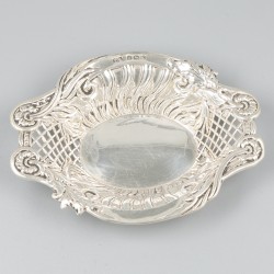 2-delige set delicatessemandjes zilver.