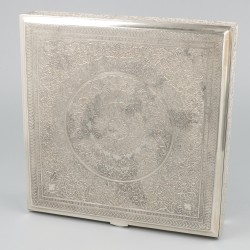 Presenteerdoos zilver.