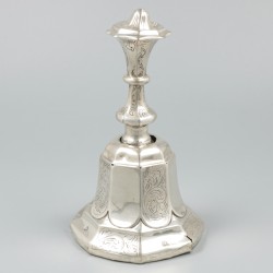 Tafelbel zilver.