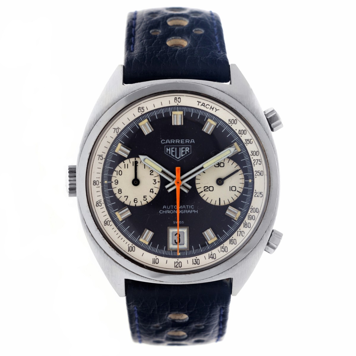 Heuer Carrera 1153 - Heren polshorloge - ca. 1970.