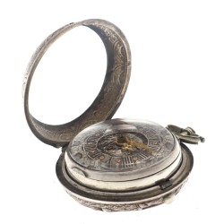 J. Tarts snek spillegang - zilver (925/1000) - Heren zakhorloge.