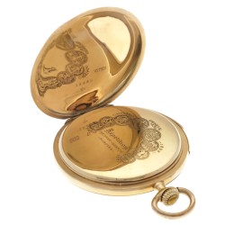 Savonette 18 kt. geelgoud zakhorloge - Heren zakhorloge - 1893.