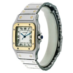 No Reserve - Cartier Santos Galbée 1566 - heren horloge - 2000.