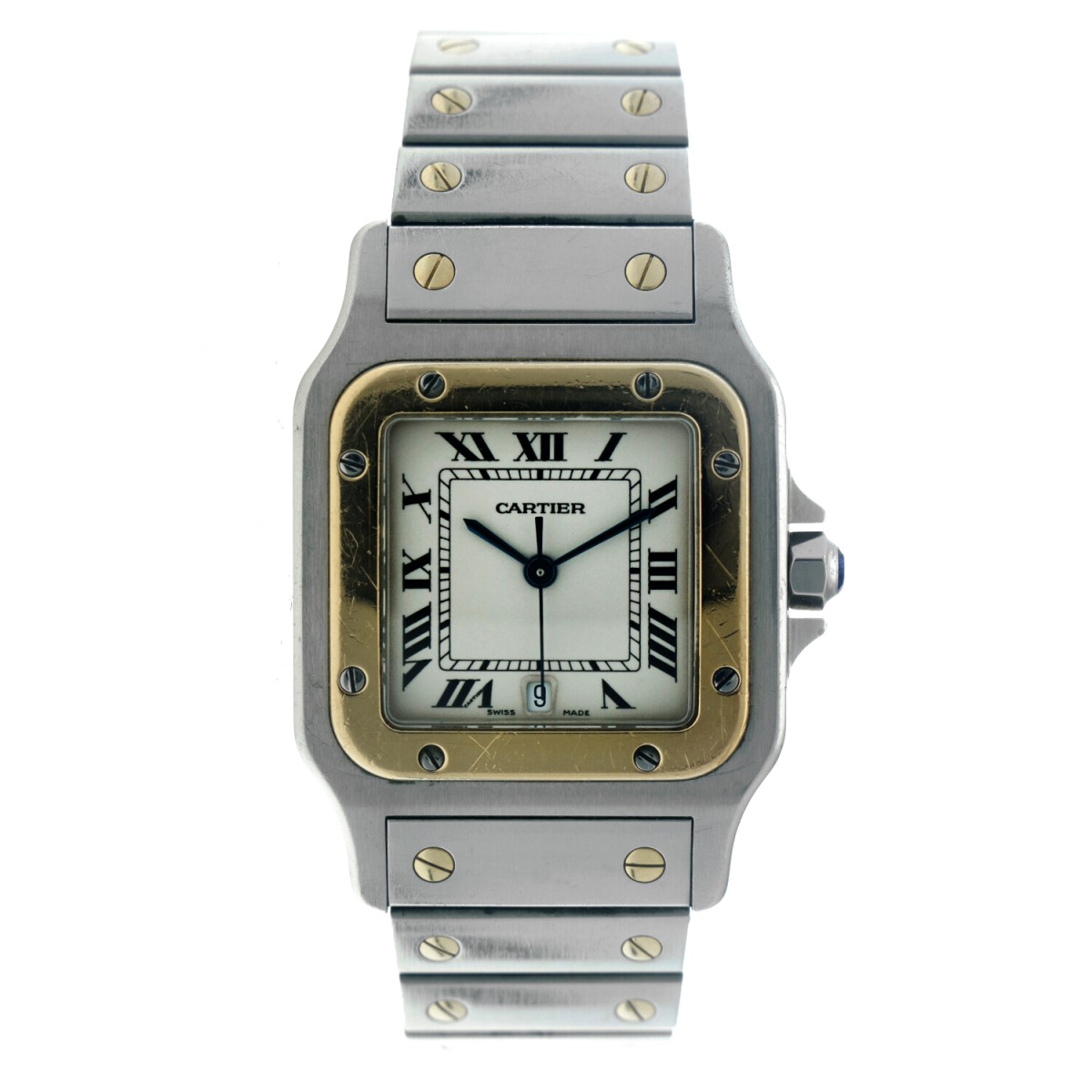 No Reserve - Cartier Santos Galbée 1566 - heren horloge - 2000.