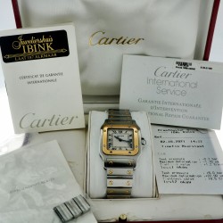 No Reserve - Cartier Santos Galbée 1566 - heren horloge - 2000.